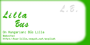 lilla bus business card