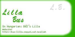 lilla bus business card